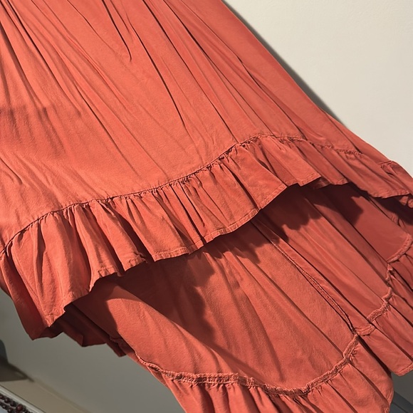 Rust high-low boho dress - Picture 3 of 4